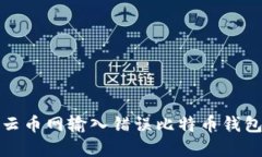 如何解决在云币网输入错